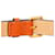 Leder-Gürtel mit eingeprägtem Tory Burch-Logo - '10s Orange - Ansicht 6