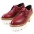 Stella Mc Cartney EMILIE LACEUP RUBY Leder Schuhe von Stella McCartney Rot