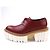 Stella Mc Cartney EMILIE LACEUP RUBY Leder Schuhe von Stella McCartney Rot - Ansicht 5