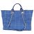 Borsa Chanel Deauville Linea 66941 Bianco Blu - vista 2