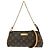Borsa a mano Eva Louis Vuitton in tela Monogram Marrone