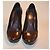 Décolleté Jil Sander in pelle marrone taglia 35 - vista 2