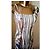 Autre Marque Vestido de algodón con estampado floral y rayas Castaño Blanco Azul Multicolor Verde - vista 8