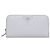 Prada Saffiano leather gray zip wallet Grey