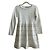 Christian Dior Kleid Weiß und Gold Viscose Größe 8J Golden