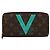 Cartera Zippy monograma mediana Louis Vuitton Castaño