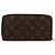 Cartera Zippy monograma mediana Louis Vuitton Castaño - vista 2