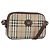 Borsa a Spalla Burberrys Nova Check in Tela Beige Oro Auth ka2309 D'oro