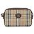 Borsa a Spalla Burberrys Nova Check in Tela Beige Oro Auth ka2309 D'oro - vista 2