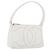 Borsa a Spalla CHANEL COCO Mark in Pelle Caviar Bianco Oro CC Auth 168141SAV D'oro