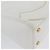 Borsa a Spalla CHANEL COCO Mark in Pelle Caviar Bianco Oro CC Auth 168141SAV D'oro - vista 11