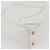 Borsa a Spalla CHANEL COCO Mark in Pelle Caviar Bianco Oro CC Auth 168141SAV D'oro - vista 13