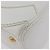 Borsa a Spalla CHANEL COCO Mark in Pelle Caviar Bianco Oro CC Auth 168141SAV D'oro - vista 15