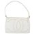 Borsa a Spalla CHANEL COCO Mark in Pelle Caviar Bianco Oro CC Auth 168141SAV D'oro - vista 4