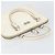 Borsa a mano in pelle bianca e argento Salvatore Ferragamo Auth bs33235 Bianco - vista 6