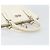 Borsa a mano in pelle bianca e argento Salvatore Ferragamo Auth bs33235 Bianco - vista 7