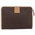 Céline Clutch in tela Macadam CELINE in pelle PVC marrone oro Auth ti3695 D'oro - vista 2