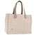 CHANEL Nuova Borsa Tote da Viaggio Nylon Beige Oro CC Auth BA10414 D'oro
