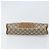 GUCCI GG Supreme Web Sherry Line Clutch Bag PVC Beige Oro 89 01 033 Auth ti3684 - vista 7