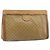 Céline Borsa Clutch in Tela Macadam CELINE PVC Beige Auth ti3691