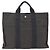 Hermès HERMES Borsa a Mano Her Line Tote MM in Tela Grigia Argento Auth 171993 Marrone - vista 2