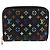 LOUIS VUITTON Monogram Multicolor Zippy Coin Purse Black M93740 LV Auth 169925 - view 2