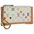 LOUIS VUITTON Multicolor Pochette Cles Coin Purse White M92655 Auth BA10525SAV