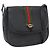 Borsa Sherry Line in PVC nero Micro GG Supreme Web di GUCCI 001 115 0914 Auth 171663 D'oro