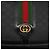 Borsa Sherry Line in PVC nero Micro GG Supreme Web di GUCCI 001 115 0914 Auth 171663 D'oro - vista 14