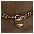 Chloé Borsa a mano Chloe Paddington in pelle marrone oro argento autentica ep13108V D'oro - vista 15