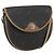 Borsa a spalla in tela a nido d'ape PVC nera e dorata Christian Dior Auth 170912