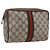 Gucci Borsa GG Supreme Web Sherry Line in PVC Beige Rosso 32 014 3553 Auth ti3666