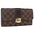LOUIS VUITTON Damier Ebene Portefeuille Sistina Long Wallet N61747 Auth ep13090