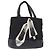 Borsa Tote Vala in Nylon Nero Argento Auth BA10741 di Salvatore Ferragamo - vista 2