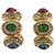 Collana in pietre colorate e strass Christian Dior metallo 2 pezzi Oro Auth am10776V - vista 18