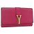 Borsa Clutch Y Line in pelle rosa e oro SAINT LAURENT 311213 Auth 170902 D'oro