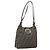 Borsa a spalla Mamma Baguette in tela Zucca FENDI nera e marrone Auth 171933 Nero