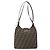 Borsa a spalla Mamma Baguette in tela Zucca FENDI nera e marrone Auth 171933 Nero - vista 3