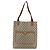 Borsa tote Gucci GG Supreme Web Sherry Line in PVC beige e oro 40 02 003 Auth bs33280 D'oro - vista 2