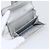 CHANEL Matelasse Card Case Leather Silver CC Auth 171336 Silvery - view 13