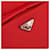 PRADA Pet Bag Pet Carry Nylon 2way Red Silver Auth 170756SAM Silvery - view 16