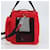 PRADA Pet Bag Pet Carry Nylon 2way Red Silver Auth 170756SAM Silvery - view 4