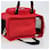 PRADA Pet Bag Pet Carry Nylon 2way Red Silver Auth 170756SAM Silvery - view 6