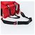 PRADA Pet Bag Pet Carry Nylon 2way Red Silver Auth 170756SAM Silvery - view 9