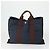 Borsa Tote MCM Chanel Hermes in Tela 3 Pezzi Beige Nero Blu Navy Auth BA10583 - vista 2