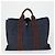 Borsa Tote MCM Chanel Hermes in Tela 3 Pezzi Beige Nero Blu Navy Auth BA10583 - vista 3