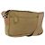 PRADA Schultertasche Nylon Beige Silber Authentisch bs33242
