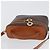 Céline Borsa Vanity Circolare in Tela Macadam CELINE in Pelle PVC 2 vie Marrone Oro Auth ep13087 D'oro - vista 6