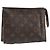LOUIS VUITTON Poche Toilette Monogram 19 Pouch M47544 LV Auth ep13042 Monogramma