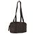 Borsa a Spalla PRADA in Nylon Marrone Oro Auth bs33239 D'oro